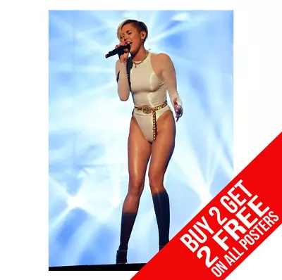 Miley Cyrus Live Concert Poster Art Print A4 A3 - Buy 2 Get Any 2 Free • £8.97