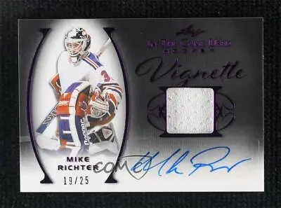 2022-23 Leaf ITG Used Vignette Relic Auto Purple /25 Mike Richter #V-MR2 Auto • $35