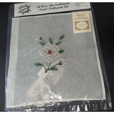 Al Weiss Art KIT Needlepoint Madeira Wool Flower Floral 3825 12 X 12 Trammed • $14.95