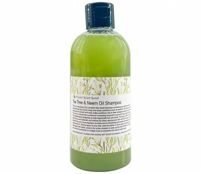 1bottle Liquid Tea Tree & Neem Oil Shampoo 100% Natural SLS Free 250ml • £8.40