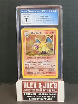 $340 • Buy Charizard Base Set Unlimited Holo 4/102 1999 - CGC 7 Near Mint Pokemon