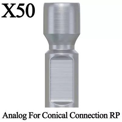 50x Dental Lab Analog For Conical Connection Regular Platform Fixture Prosthetic • $349.90