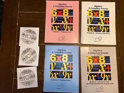 VideoText Interactive Algebra Module E - Homeschooling Workbooks & DVDs • $24