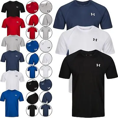 Under Armour Mens T-Shirt Short Sleeve Gym Fitness Crew Neck Top Breathable New • £11.99