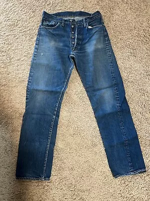 Vintage 1950s 1960s Levi’s Big E 501 Denim Jeans 30X36 • $900