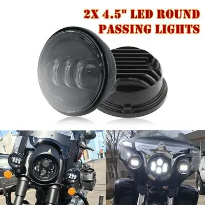 $36.99 • Buy 2PCS 4.5 Inch LED Passing Lights 4-1/2  Driving Fog Lights Auxiliary Spot Lights