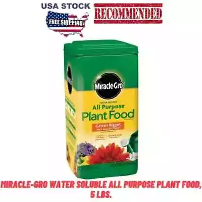 Miracle-Gro Water Soluble All Purpose Plant Food 5lbVegetablenot Ship FL State • $10.39