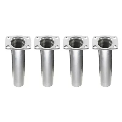 4X Stainless Steel Boat Fishing Rod Holder 90 Degree Flush Mount Truck RV/Kayak • $47.40