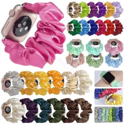 $18.04 • Buy For Apple Watch Band Series SE 6 5 4 3 2 Scrunchie Elastic IWatch 40 42 44 Strap