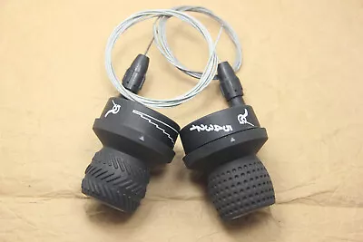 Bike Bicycle 3 X 5 15 Speed Shifters Twist Grip Gear Black • $9.99