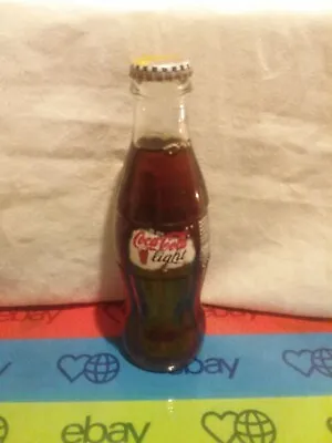 💥 1997 Vintage Coca Cola Coke Light 7  Glass Bottle 100 ML Sealed 💥 • $6.99