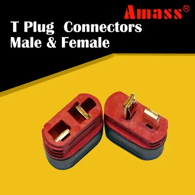 Amass 10Pairs T Plug Connectors Dean Style Cover For RC Battery ESC Motor • $9.16