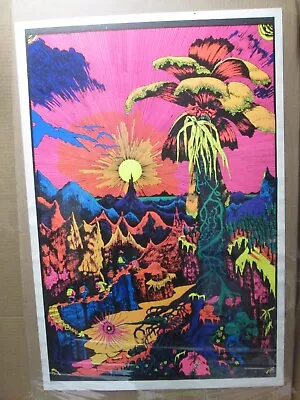 Sunrise  Horizon Black Light Vintage Poster 1970's  19477 • $74.99