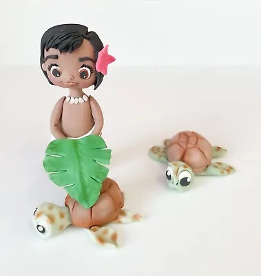 £26.99 • Buy Moana And Turtle Edible Cake Topper 🧒🏾 🐢
