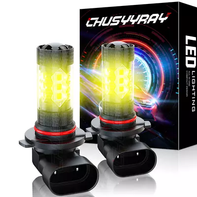 9005 9006 H10 9145 3000K Yellow 160W LED Fog Light Foglamp Driving Bulbs Kit 2PC • $11.24