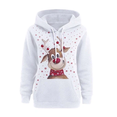 $38.82 • Buy Women's Christmas Printed Long Sleeve Hoodie Sweater For Women