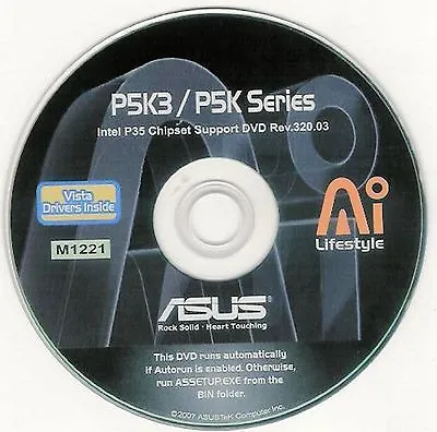 ASUS P5K AND P5K3 DELUXE Motherboard Drivers Installation Disk M1221 • $19.95