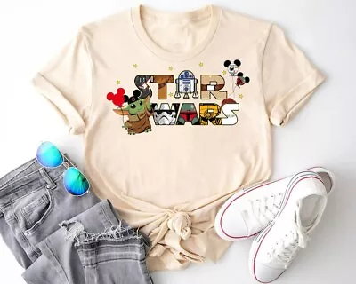 Star Wars Baby Yoda Shirt Disney Star Wars T-Shirt Star Wars Fan Shirt • $7.98