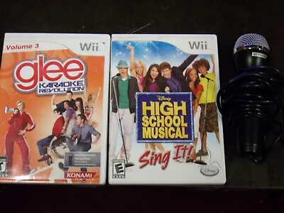 High School Musical Glee Karaoke Microphone (Nintendo Wii 2007) *SCRATCHED* • $7.49