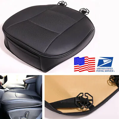 Car Wearproof PU Leather Seat Cover Cushion Protect Pad With Bottom Storage Bag • $21.48