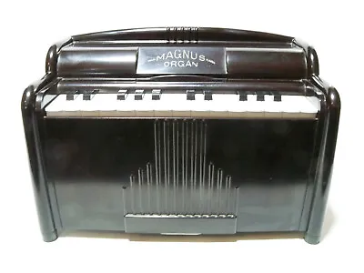 Vtg Magnus Tabletop Electric Chord Organ 1510 1940s 50s Bakelite Tested Working • $32.99