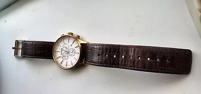 Nixon A405-2459 Sentry Chrono Brown Leather Men's Watch • $50