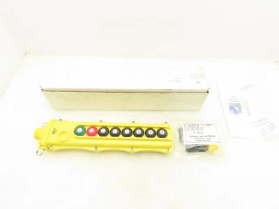 $249.99 • Buy Electromotive SBP2-8 Magnetek Bridge Crane Hoist Pendent 8 Button 1 Speed