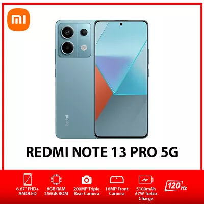 Xiaomi Redmi Note 13 Pro 5G Dual SIM Android Mobile Phone AU – Green/8GB+256GB • $614.59