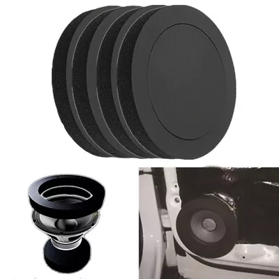 Black Car Door Soundproof Foam Ring Pad Rubber Bass Replacement Parts Set Kit • $18.98