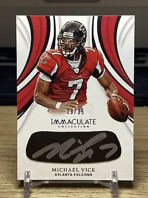 2019 Panini Immaculate - Michael Vick - Eye Black Auto /35 - Falcons • $50