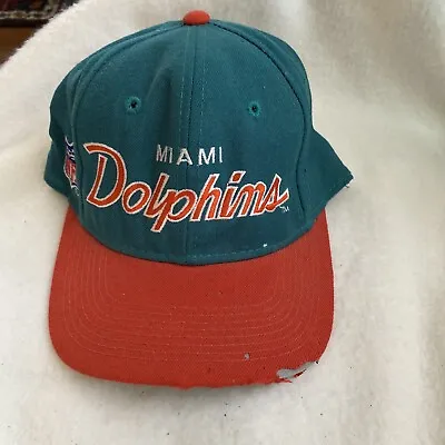 Vintage Miami Dolphins Sports Specialties SnapBack Hat As Is READ • $19.95