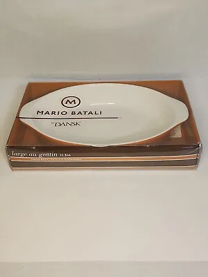 Mario Batali By Dansk Oval Au Gratin Casserole Dish Large 11.5 Persimmon NEW  • $15