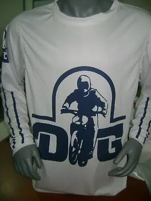 Dg Old School Bike Jersey Classic Bmx Jersey Race Bike Shirt Bmx Vintage Xxl Whi • $55