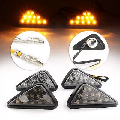 Smoke LED Amber Turn Signal Indicator Lamp Fit Honda CBR600 F4i CBR600RR 929RR • $13.98