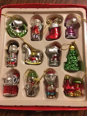 Vintage Peanuts Ornaments By Kurt S. Adler Set Of 12  • $19.99