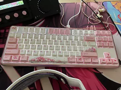 Varmilo Sword 2 VSM87 Sakura R2 Mechanical Keyboard TKL • $300