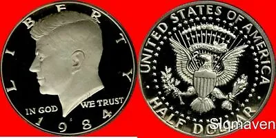 $5.49 • Buy 1984 S Kennedy Half Dollar Deep Cameo Gem Proof 