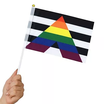 ALLY Pride Mini Stick Flags - LGBTQ+ Straight Allies Small Hand Held Party Flag • $6.50