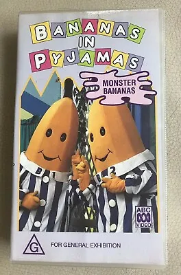 Bananas In Pyjamas MONSTER BANANAS VHS PAL 1994 Rare !! • $12