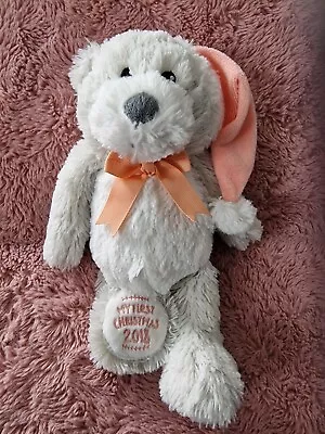 Wilko Teddy Bear My First Christmas 2018 Teddy Bear Soft Toy Plush 11  • £4.99