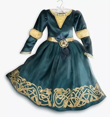 DISNEY STORE Girls BRAVE-PRINCESS Merida COSTUME Gown Sz 9/10 EC • $40