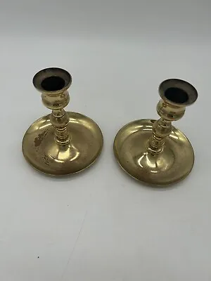 Vintage Brass Travel Candle Stick Holders • $14