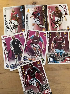 Match Attax Shoot Out And Other WEST HAM SIGNED CARDS • £2.49