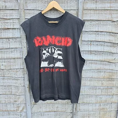 Vintage 90s Rancid And Out Comes The Wolves Distressed T Shirt Vest Mens XL • £99.99