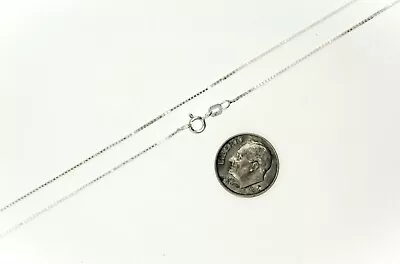 925 Italy Solid Sterling Silver Box Chain Necklace - Different Sizes Brand New • $9.19