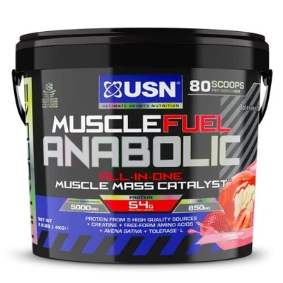 £80.99 • Buy USN Muscle Fuel Anabolic Strawberry All-in-one Protein Powder Shake (4kg):