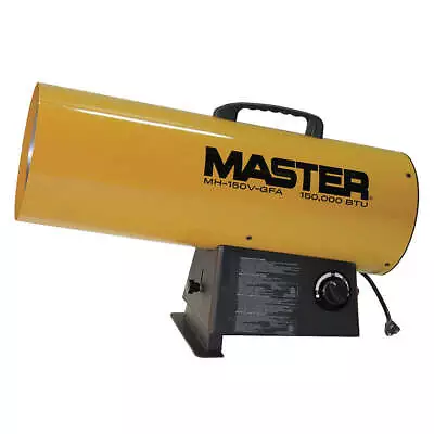 MASTER 150VMHD-GFA Portable Gas Torpedo HeatrLP400 Cfm • $475.46