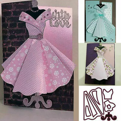 Princess Dress Metal Cutting Dies Stencil DIY Scrapbooking Card Making Art Craft • £3.69