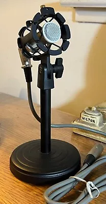 Vintage Audio Technica AT847R Condenser Microphone Works GREAT! W/stand & Cable • $75