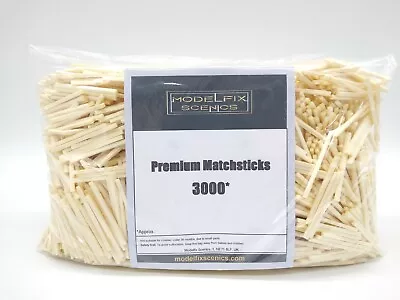 Modelfix Scenics 3000 Wooden Matchsticks Headless Match Sticks For Model Making • £9.49